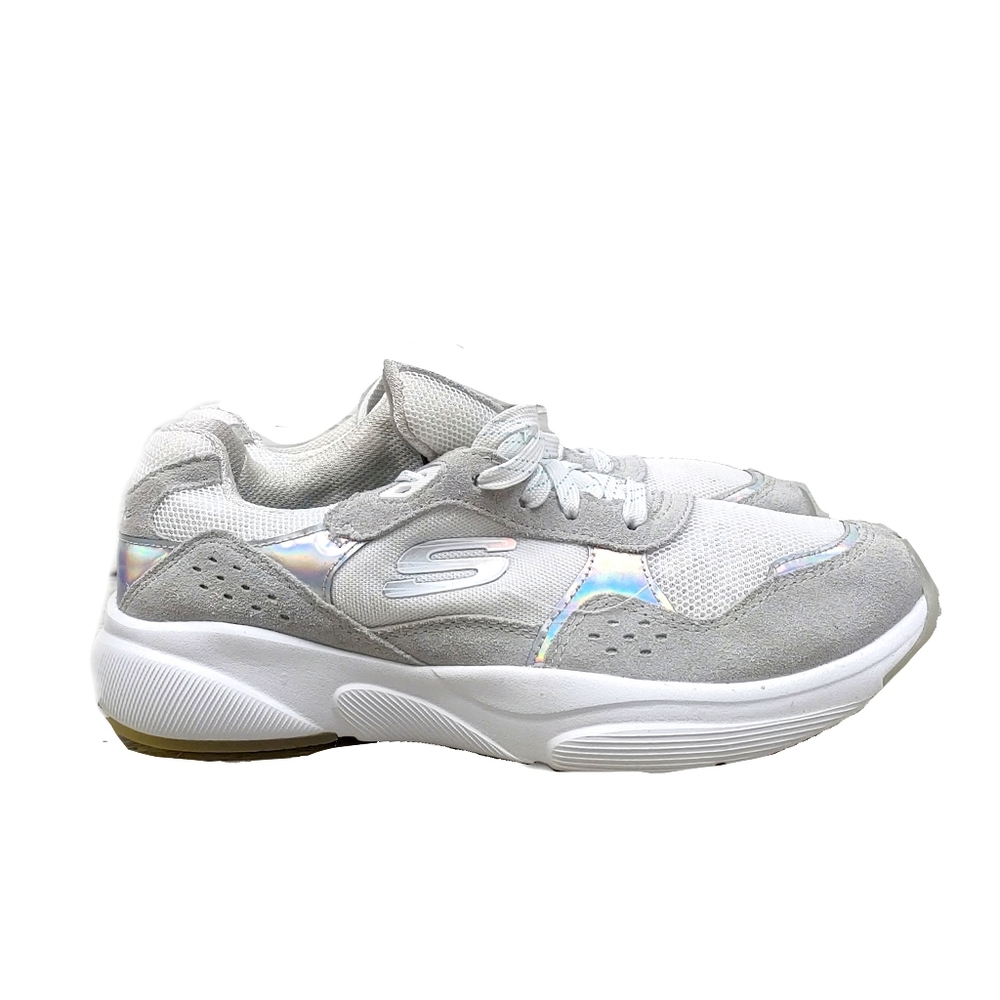 Skechers Meridian No Worries Wmn 8.5 Lthr Sneakers - Picture 2 of 9
